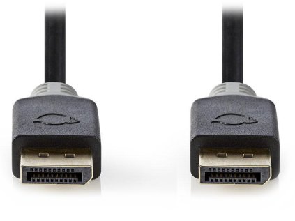 nedis displayport 1 4 kabel displayport zastrcka displayport zastrcka 8k antracitovy box 2m ien485841