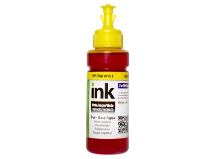 colorway alternativni inkoustova napln pro epson c13t67344a10 l800 l805 l810 l850 l1800 100ml zluta ien415324