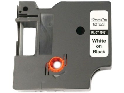 allprint pro dymo 45021 s0720610 12mm x 7m bily tisk cerny podklad d1 ien391934
