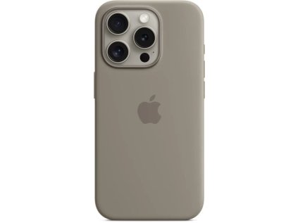 apple iphone 15 pro silicone case s magsafe clay ien502028