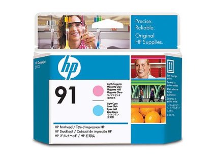 hp 91 light magenta a light cyan printhead pro dj z6100 c9462a originalni ien81365