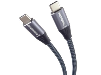 premiumcord usb c kabel usb 3 2 gen 2x2 5a 100w 20gbit s 3m bavlneny oplet ien525167
