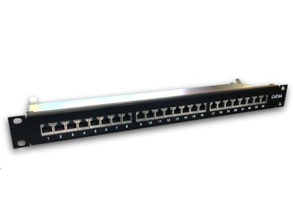 datacom patch panel 19 stp 24 port cat6a lsa 1u bk 3x8p vl ien373891