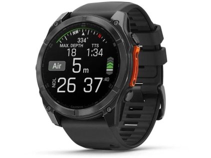garmin fenix 8 51 mm amoled siate grey silikonovy reminek ien528753