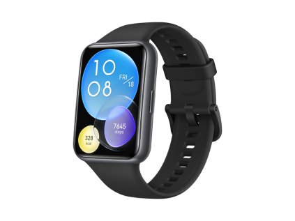 huawei watch fit 2 active deep tarnish midnight black silicone strap ien420508