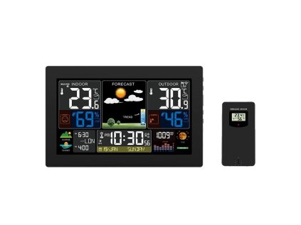 meteorologicka stanice solight te81xl barevny lcd displej barva cerna ien472656