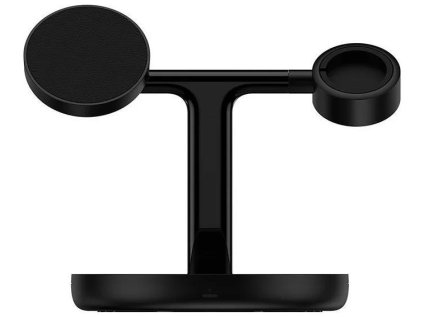Bezdrátový nabíjecí stojánek Baseus Simple Swan 3in1 20W USB-C černý