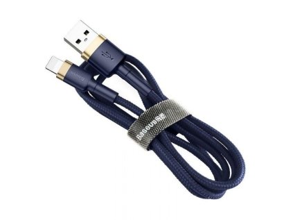 baseus cafule nabijeci datovy kabel usb na lightning 2 4a 1m zlata modra ien437931