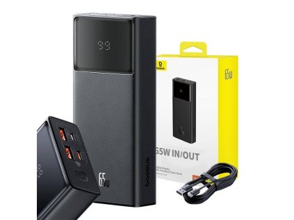 power banka baseus star lord 20000mah 65w 2x usb a micro usb usb c cerna ien531891