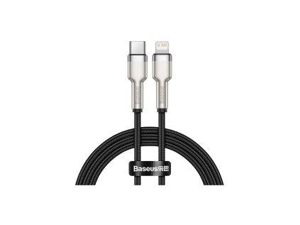 Baseus Cafule Series nabíjecí/datový kabel USB-C na Lightning PD 20W 1m, černá