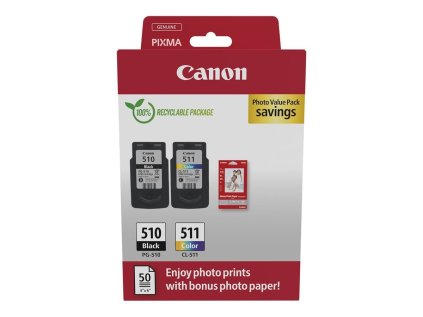 canon pg 510 cl 511 photo paper value pack ien532302