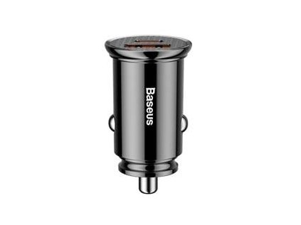 rychlonabijecka do auta baseus usb usb c qc3 0 30w cerna ig531863