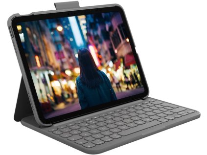 logitech slim folio for ipad 10th gen grey us intnl ien531953