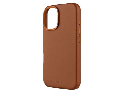 kozeny zadni kryt fixed magleather s podporou magsafe pro apple iphone 16 hnedy ien532123