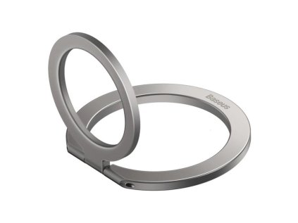 Univerzální magnetický držák Baseus Halo kovový kroužek stříbrný