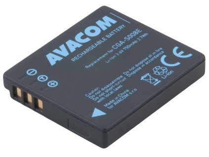 avacom baterie panasonic cga s008e li ion 3 6v 750mah 2 7wh ien532591