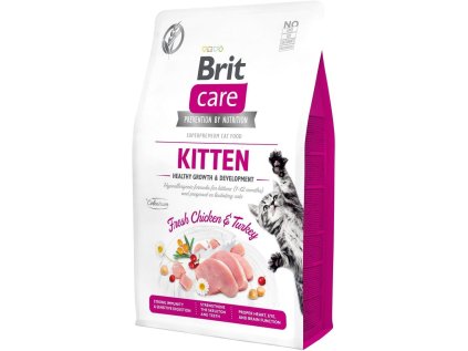 brit care cat grain free kitten healthy growth development 2kg granule pro kotata ien473541