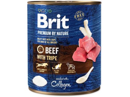 brit premium by nature beef with tripes 800g konzerva pro psy ien473878
