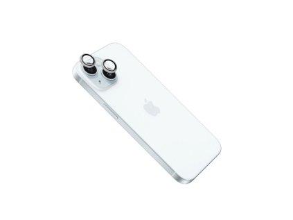 Ochranná skla čoček fotoaparátů FIXED Camera Glass pro Apple iPhone 16/16 Plus, stříbrná