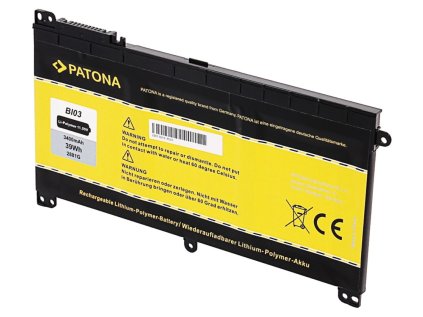 patona baterie pro ntb hp pavilion x360 13 serie 3400mah li pol 11 55v bi03xl ien429590