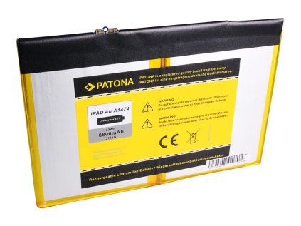 patona pt3171 apple ipad 5 8800mah li pol 3 7v a1474 ien251936