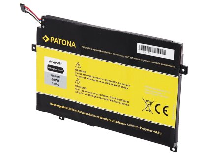 patona baterie pro ntb lenovo thinkpad e470 e475 3650mah li pol 10 95v 01av411 ien429651