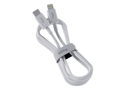 Datový kabel Allity AUC-03 USB-C/Lightning 1m 27W bílý