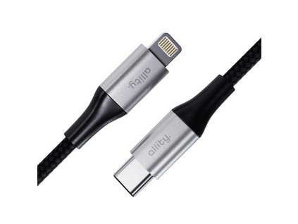 datovy kabel allity auc 01 usb c lightning 1m 27w cerny ien533713