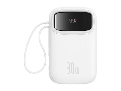 power banka baseus qpow2 10000mah 30w bila s usb c kabelem ien534026