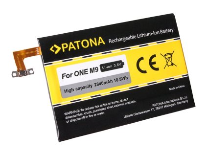 patona baterie pro mobilni telefon htc one m9 b0pge100 2840mah 3 8v li ion ien443978