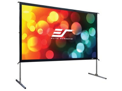 elite screens platno mobilni outdoor stativ 100 254 cm 16 9 124 5 x 221 5 cm hlinikovy ram gain 1 1 cinewhite ien416608