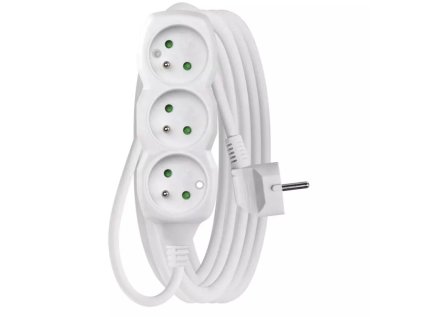 emos prodluzovaci privod kabel 3 zasuvky 5m bily 1 5mm2 ien427484
