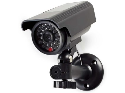 nedis atrapa bezpecnostni kamery s blikajici led bullet ip44 venkovni cerna ien485802