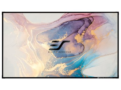 elite screens platno v pevnem ramu 100 254 cm 16 9 125 x 222 cm clr3 bezramove pro ust projektory ien505025