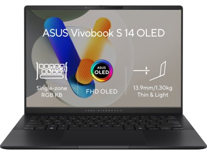 asus vivobook s 14 oled m5406ua oled032w neutral black celokovovy ien524518