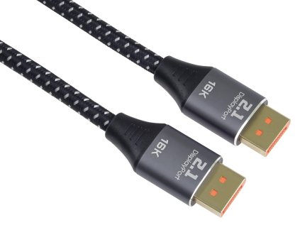 premiumcord displayport 2 1 kabel 16k 60hz 8k 120hz 4k 240hz 165hz 144hz kovove a zlacene konektory 1 5m ien534724