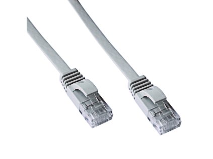 DATACOM Patch cord UTP CAT6 5m šedý FLAT plochý