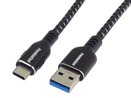 premiumcord kabel usb c usb 3 0 a usb 3 2 generation 1 3a 5gbit s bavlneny oplet a hlinikove konektory 0 5m ien535089