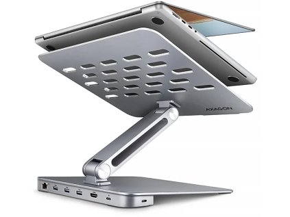 axagon hmc stnd stojan pro 10 17 notebooky usb 5gbps hub 3x usb a hdmi 4k 60hz rj 45 pd 100w kabel usb c 60cm ien535364