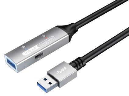 premiumcord usb 3 2 repeater a prodluzovaci kabel male female 5gbps aluminium 10m ien535154