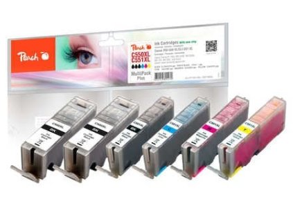 peach combi pack plus xl kompatibilni s canon pgi 550 cli 551xl ien183990