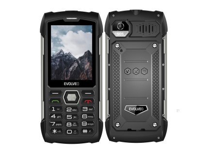 EVOLVEO StrongPhone H1 černo-stříbrný