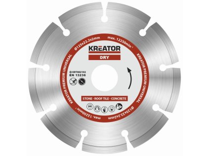 kreator krt082102 diamantovy kotouc segmentovy 125mm premium ien494632