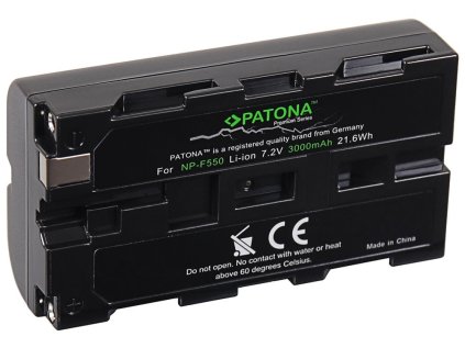 patona baterie pro foto sony np f550 3000mah li ion 7 2v premium ien443803