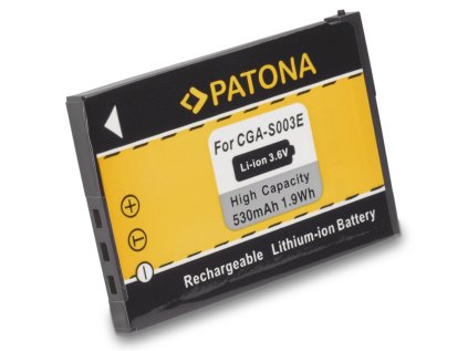 patona baterie pro foto panasonic cga s003e 600mah 3 6v li ion ien443842