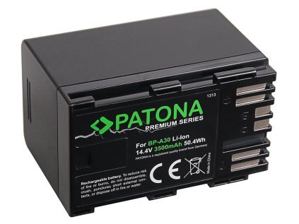 patona baterie pro digitalni kameru canon bp a30 bp a60 3500mah 14 4v li ion premium ien429276