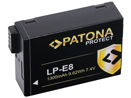 patona baterie pro foto canon lp e8 lp e8 1300mah li ion protect ien443795