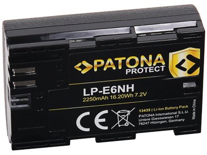patona baterie pro foto canon lp e6nh 2250mah li ion protect eos r5 r6 ien443796