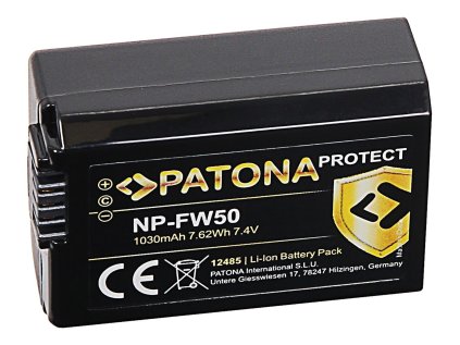 Patona PT12485 - Sony NP-FW50 1030mAh Li-Ion Protect