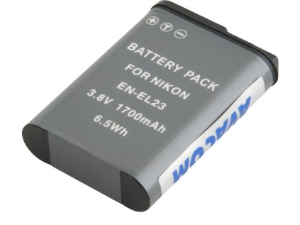 avacom nikon en el23 li ion 3 8v 1700mah 6 4wh ien410734